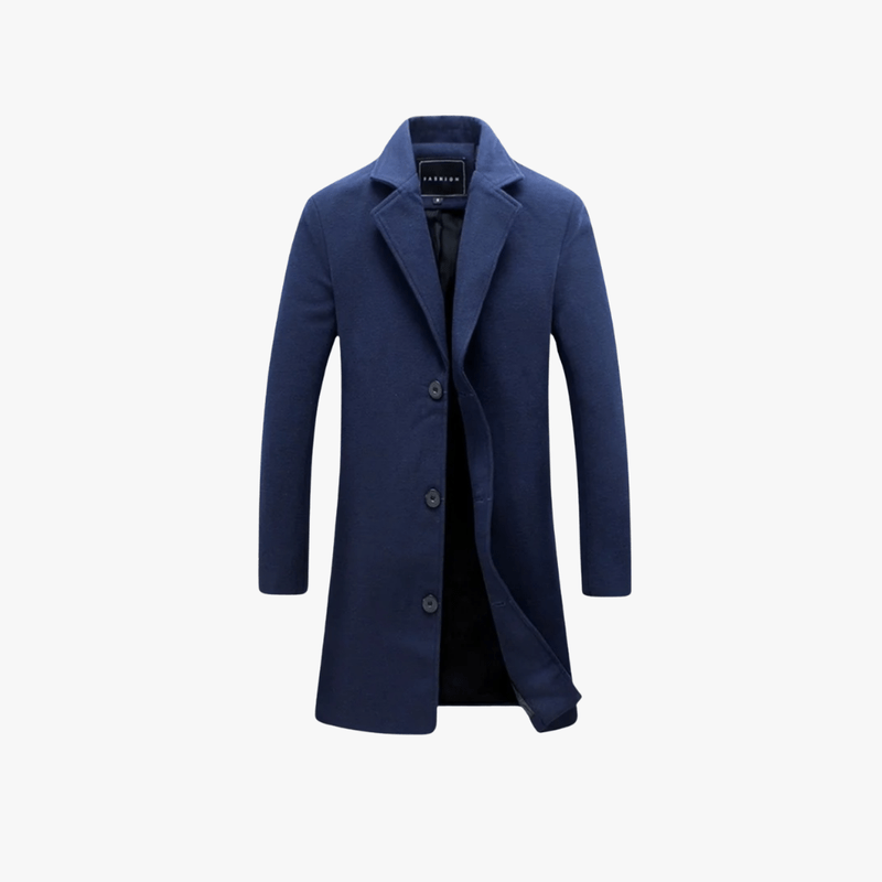 Stylish Wool Blend Overcoat – Tailored for the Modern Gentleman - Mason Luxor Men Fashion