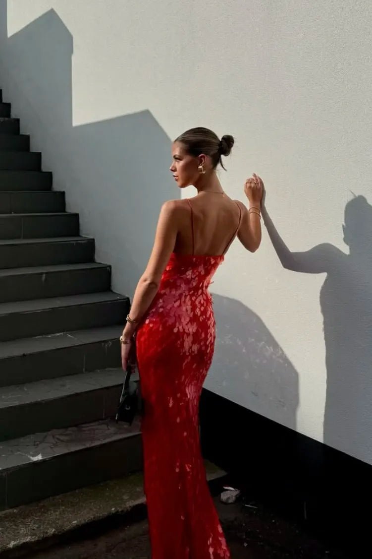 Luxeva | Women's Dazzling Sequin Gown - Mason Luxor