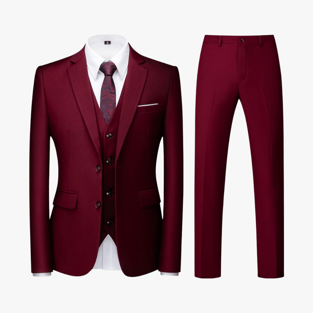 Mason | 3 - Piece Slim Fit Suit Set – Modern Formalwear - Mason Luxor