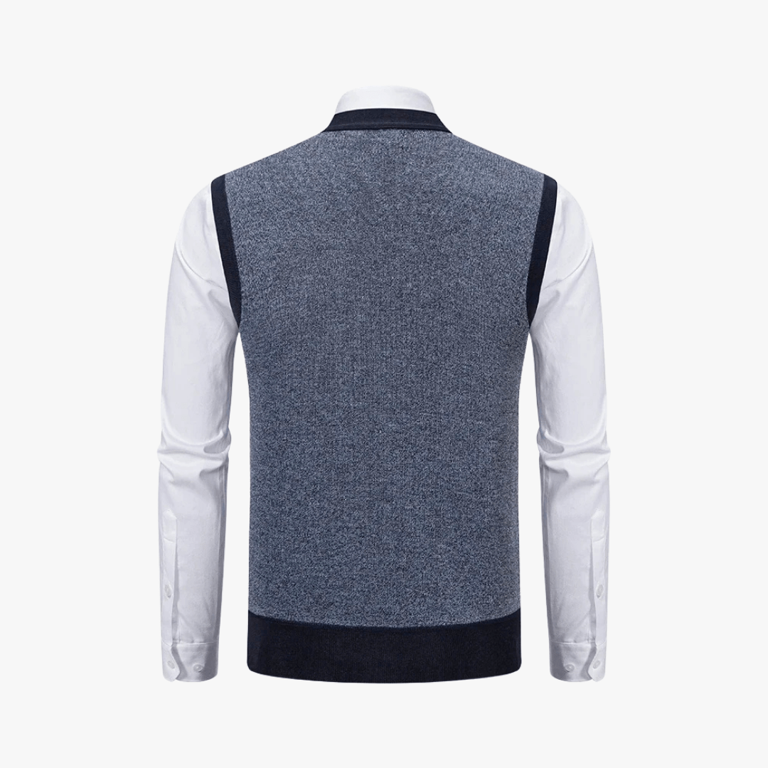 Mason | Men’s Checkered Button - Up Vest - Mason Luxor