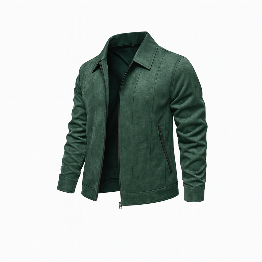 Mason | Mens Faux Suede Bomber Jackets Midweight - Mason Luxor