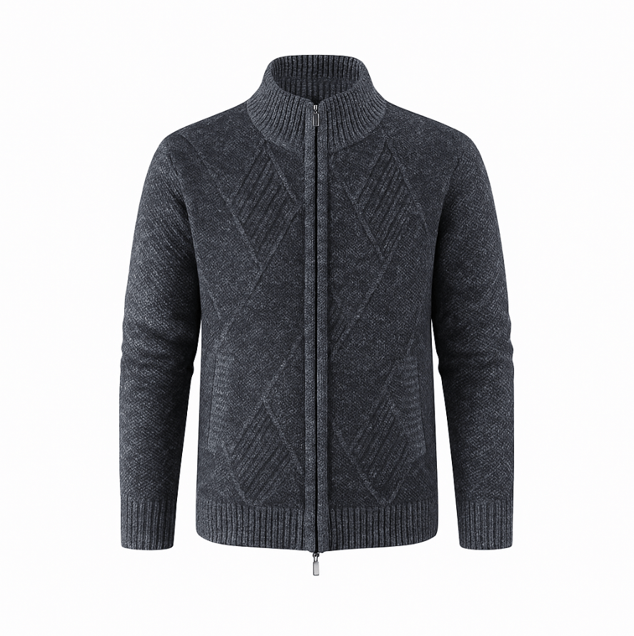 Mason | Men’s Knit Zip - Up Cardigan - Mason Luxor