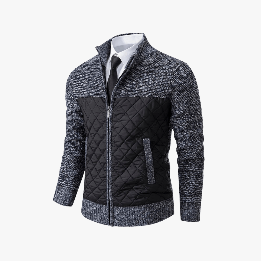 Mason | Men’s Quilted Zip - Up Jacket - Mason Luxor