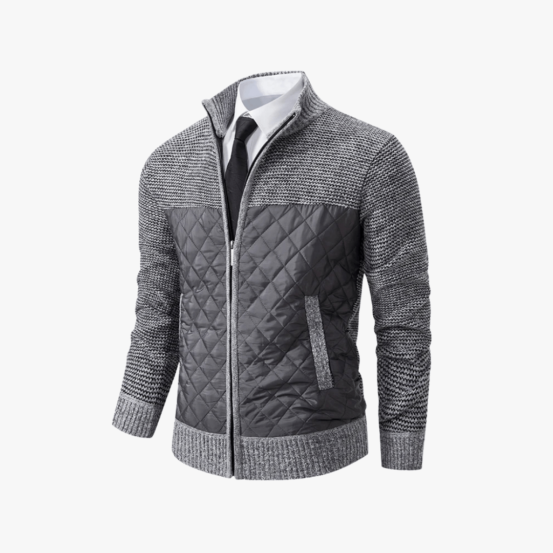 Mason | Men’s Quilted Zip - Up Jacket - Mason Luxor