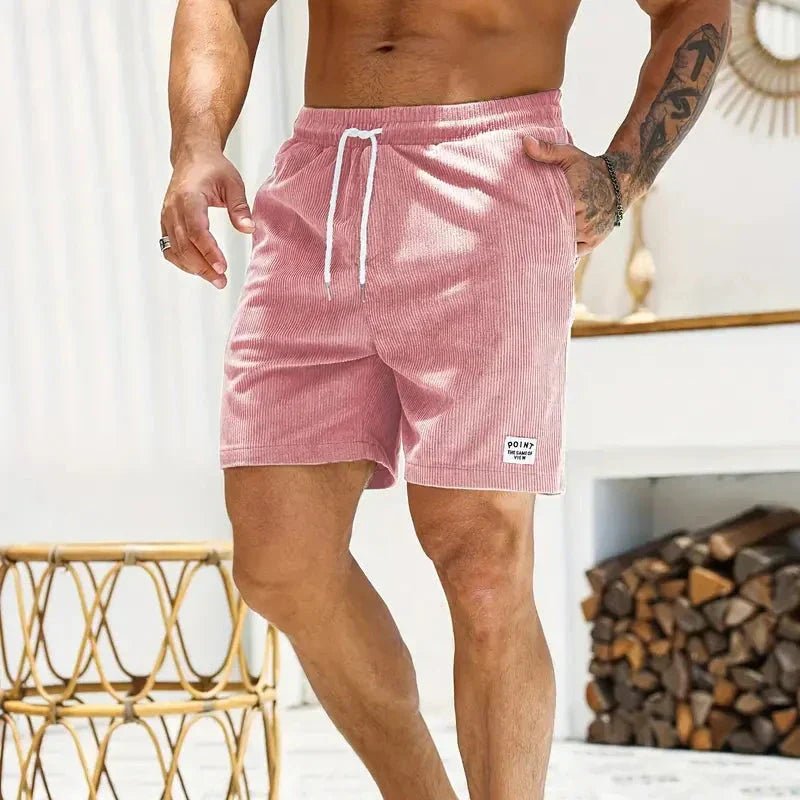 Mason | Men’s Ribbed Drawstring Shorts – Casual Summer Beachwear - Mason Luxor