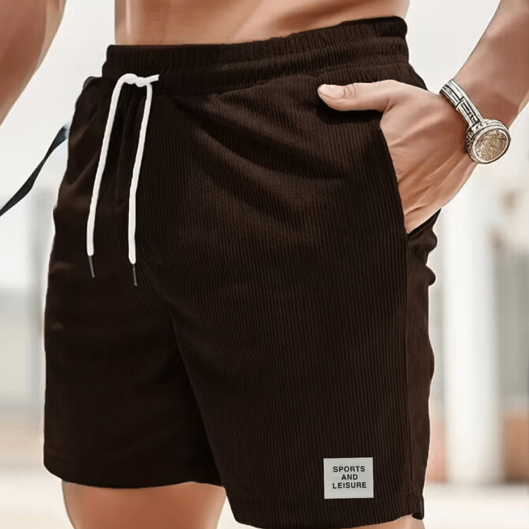 Mason | Men’s Ribbed Drawstring Shorts – Casual Summer Beachwear - Mason Luxor