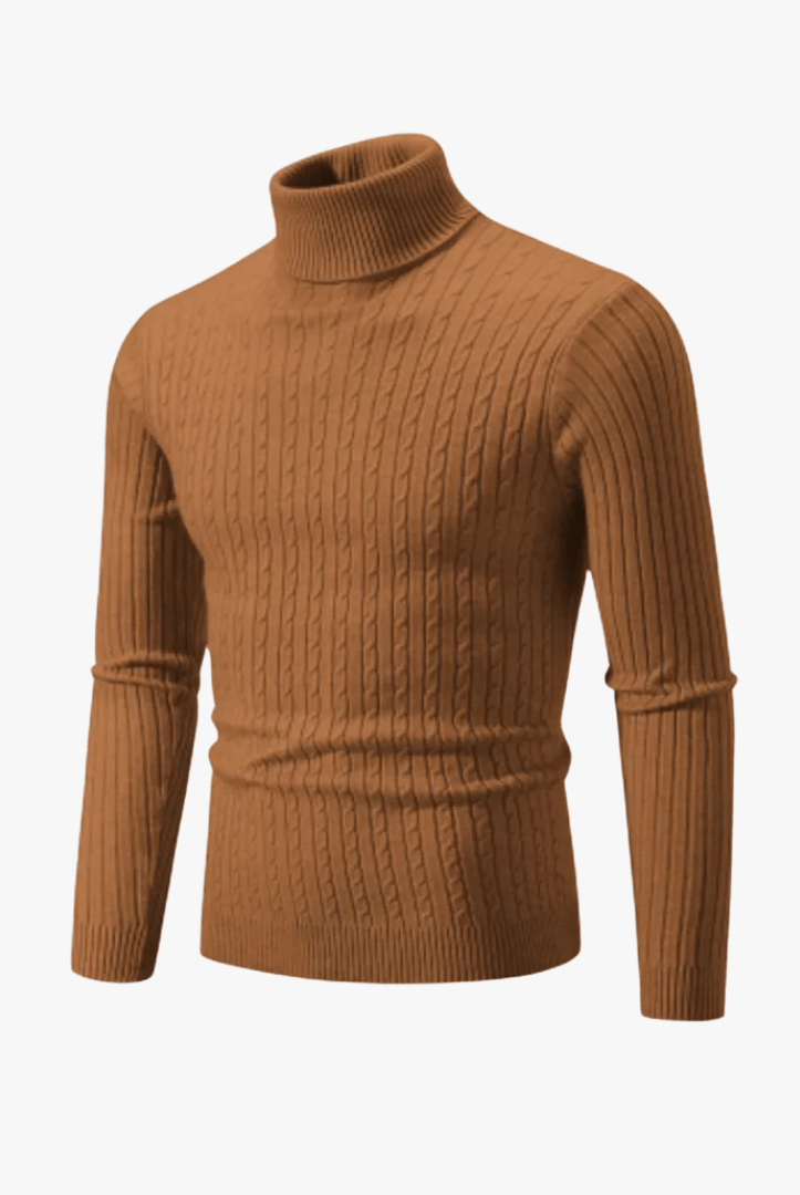 Mason | Men’s Ribbed Turtleneck Sweater - Mason Luxor