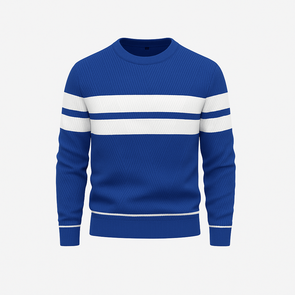 Mason | Men’s Striped Crewneck Sweater - Mason Luxor