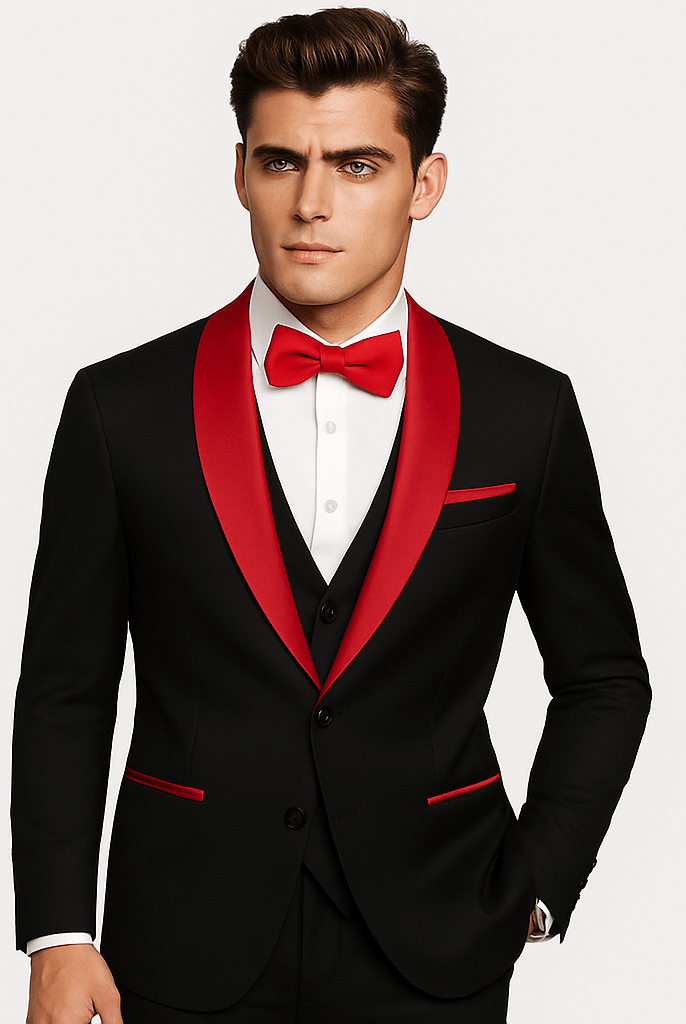 Mason | Men's Suits Slim Fit,3 Piece Suit for Men,2 Button Blazer Jacket Vest Pants with Tie,Men Tuxedo Suit Set - Mason Luxor Men Fashion