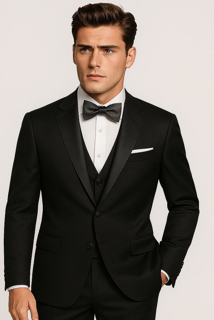 Mason | Men's Suits Slim Fit,3 Piece Suit for Men,2 Button Blazer Jacket Vest Pants with Tie,Men Tuxedo Suit Set - Mason Luxor Men Fashion