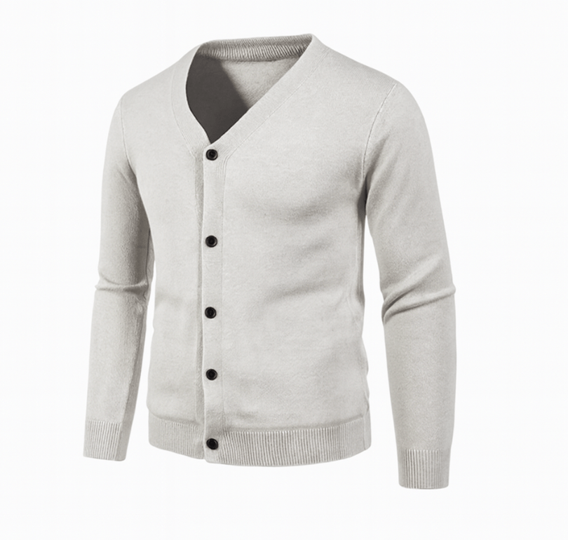 Mason | Men’s V - Neck Button - Up Cardigan - Mason Luxor