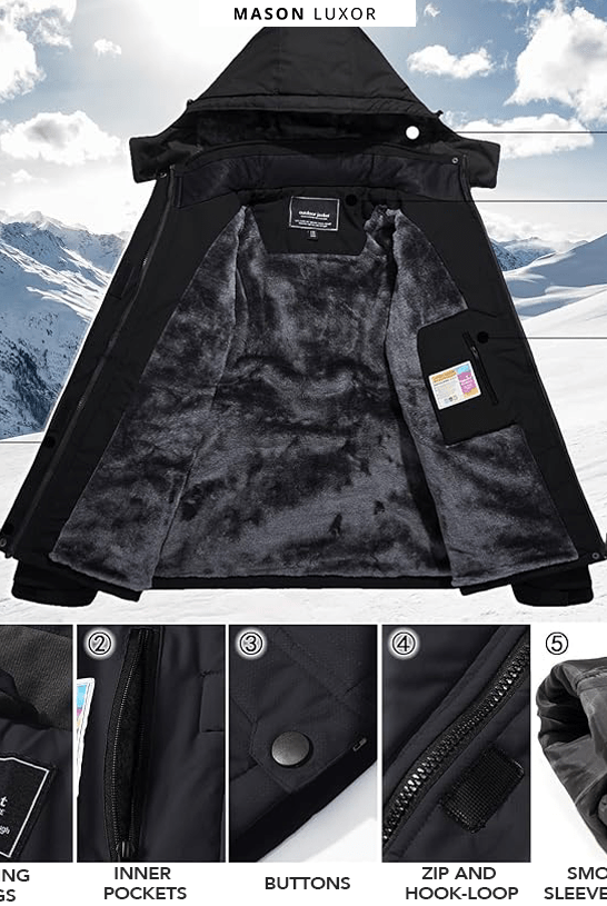 Mason | Men’s Waterproof Winter Jacket - Mason Luxor