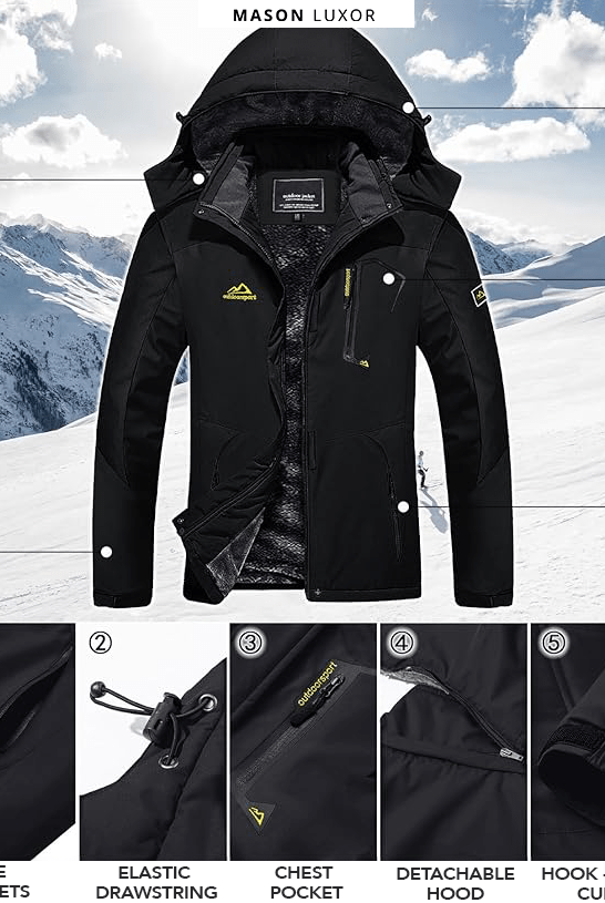 Mason | Men’s Waterproof Winter Jacket - Mason Luxor