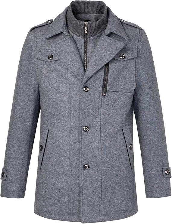 Mason | Men’s Wool Blend Overcoat - Mason Luxor