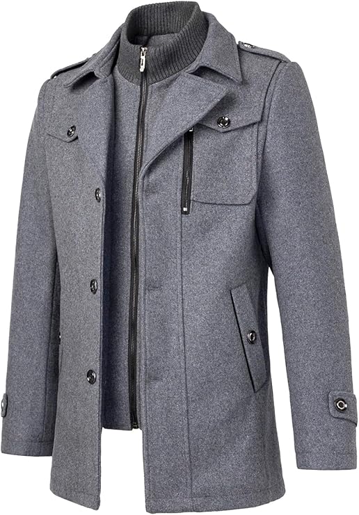Mason | Men’s Wool Blend Overcoat - Mason Luxor