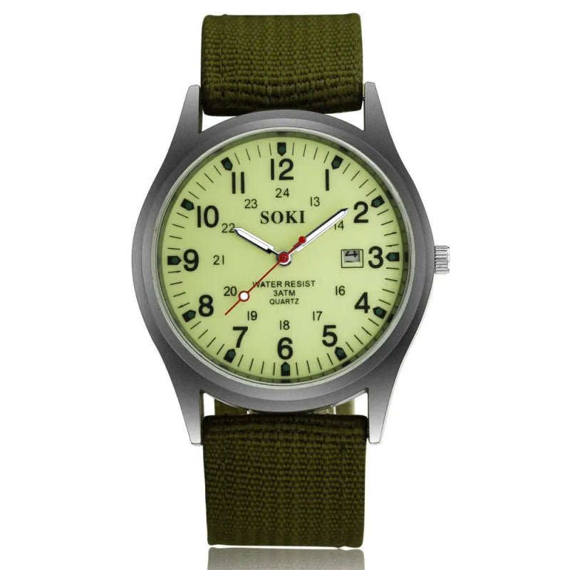 Mason | Military Field Watch – Tactical Nylon Strap & Luminous Dial - Mason Luxor Men Fashion
