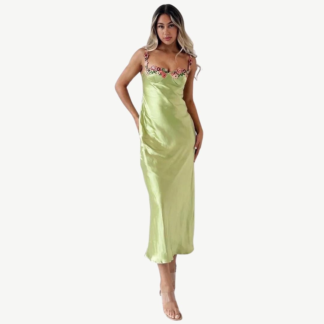 Mason | Women's Embroidered Maxi Dress - Mason Luxor