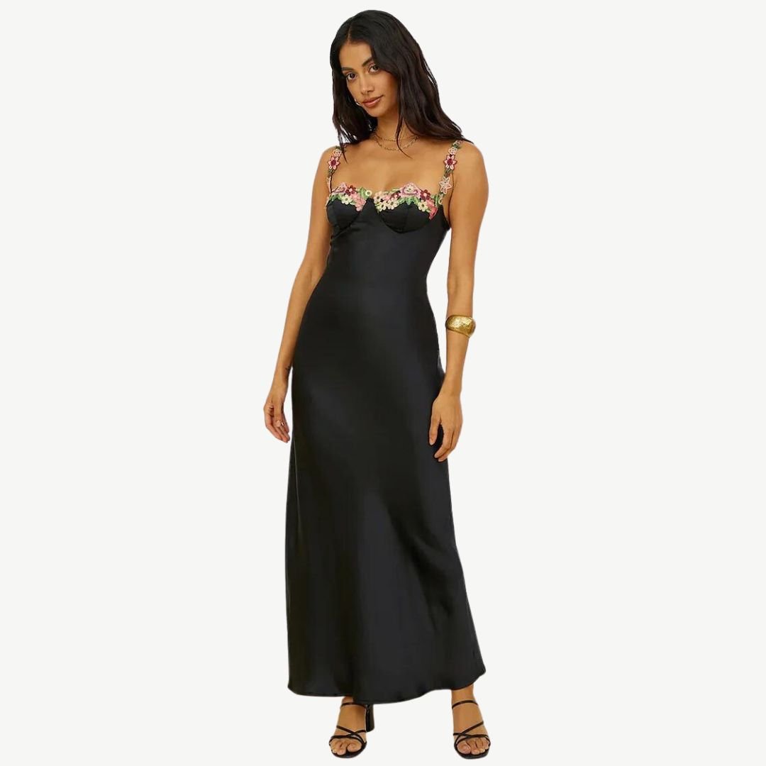 Mason | Women's Embroidered Maxi Dress - Mason Luxor