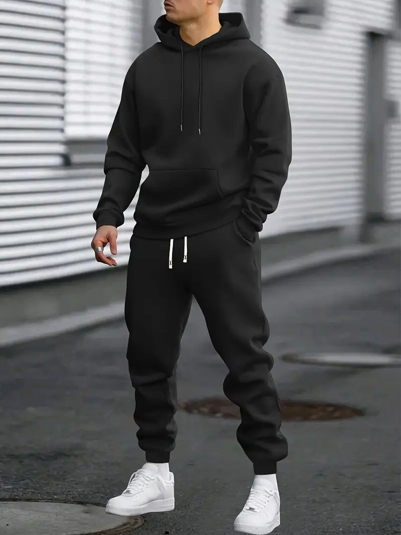 Men Tracksuits With Kangaroo Pocket | Relaxed - Mason Luxor