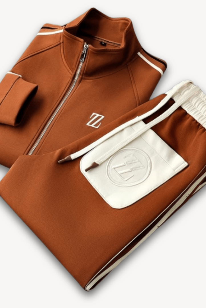 Men Tracksuits with Zip Up Jacket | Set - Mason Luxor