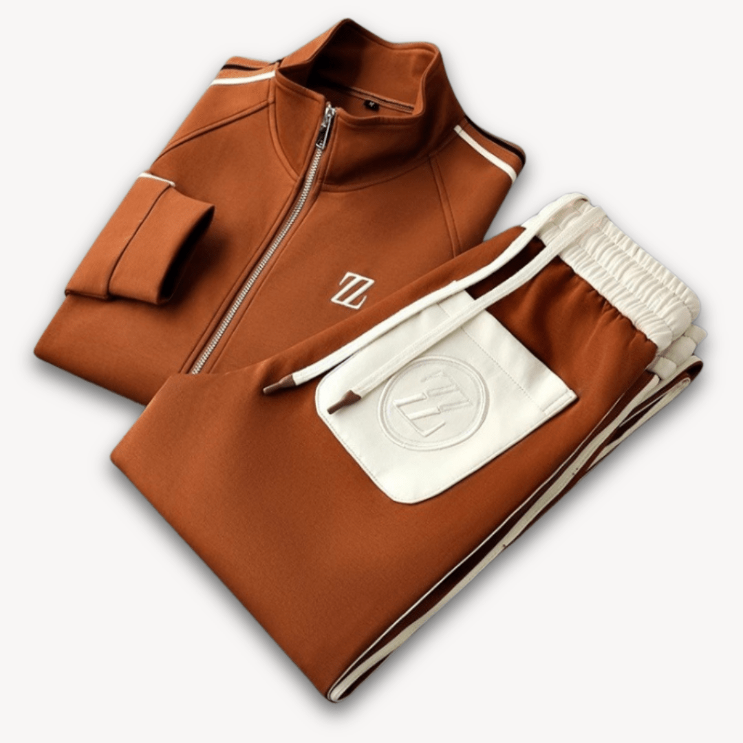 Men Tracksuits with Zip Up Jacket | Set - Mason Luxor