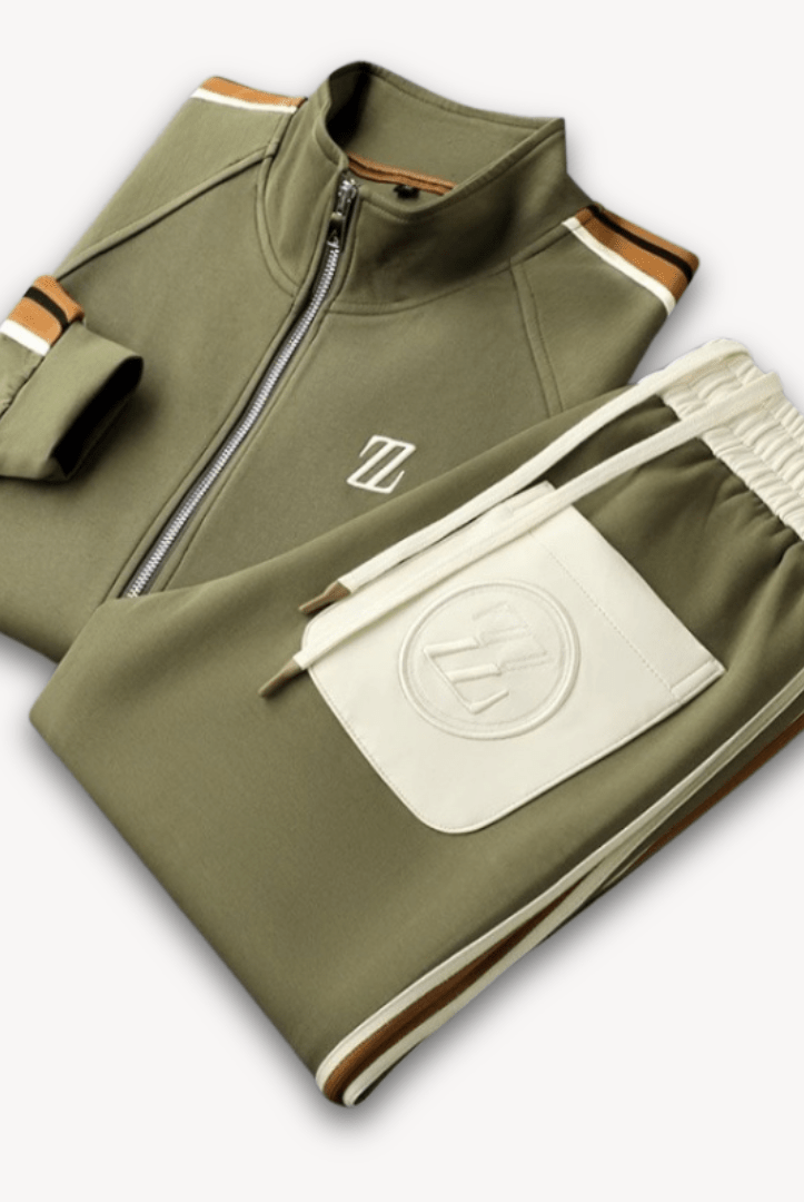 Men Tracksuits with Zip Up Jacket | Set - Mason Luxor