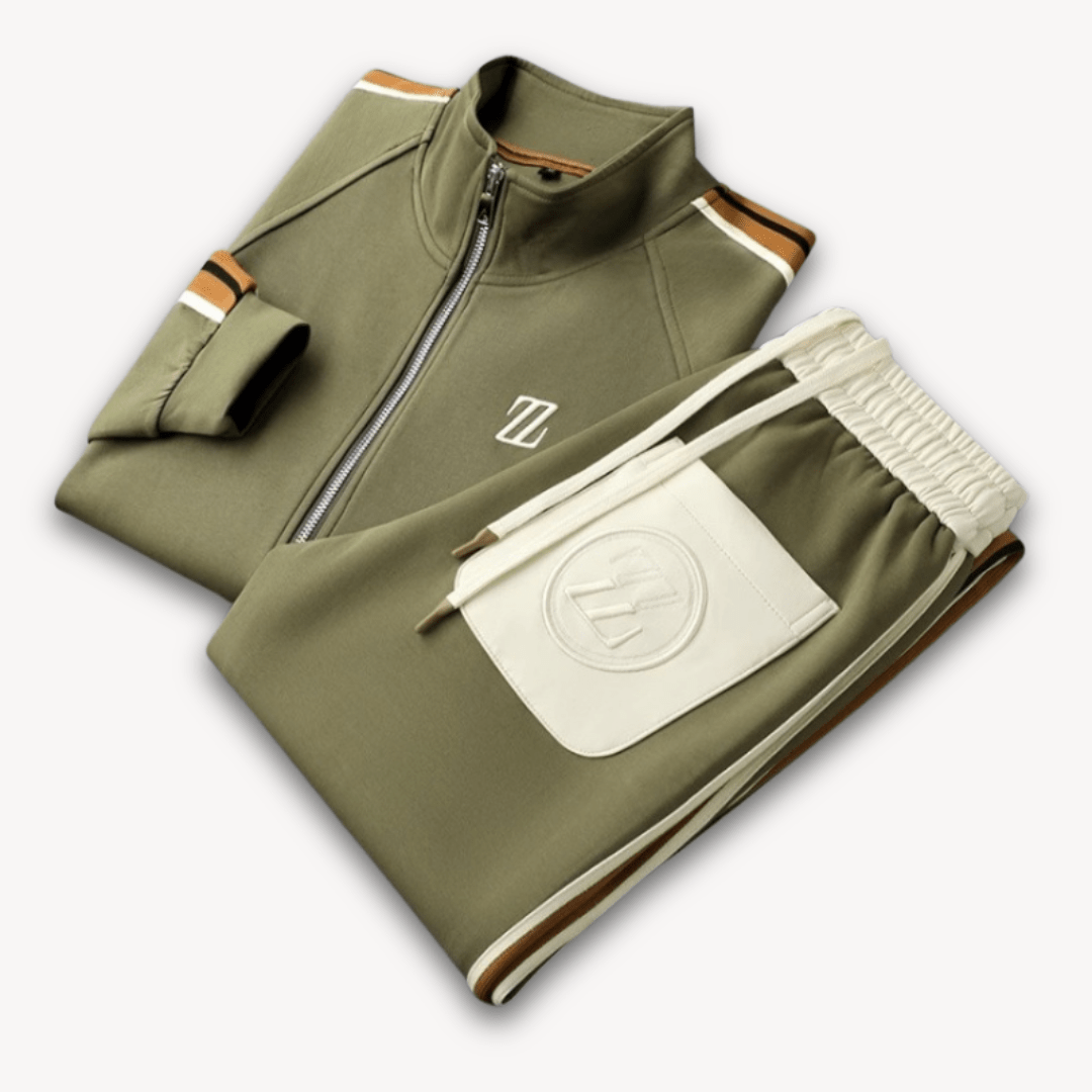 Men Tracksuits with Zip Up Jacket | Set - Mason Luxor