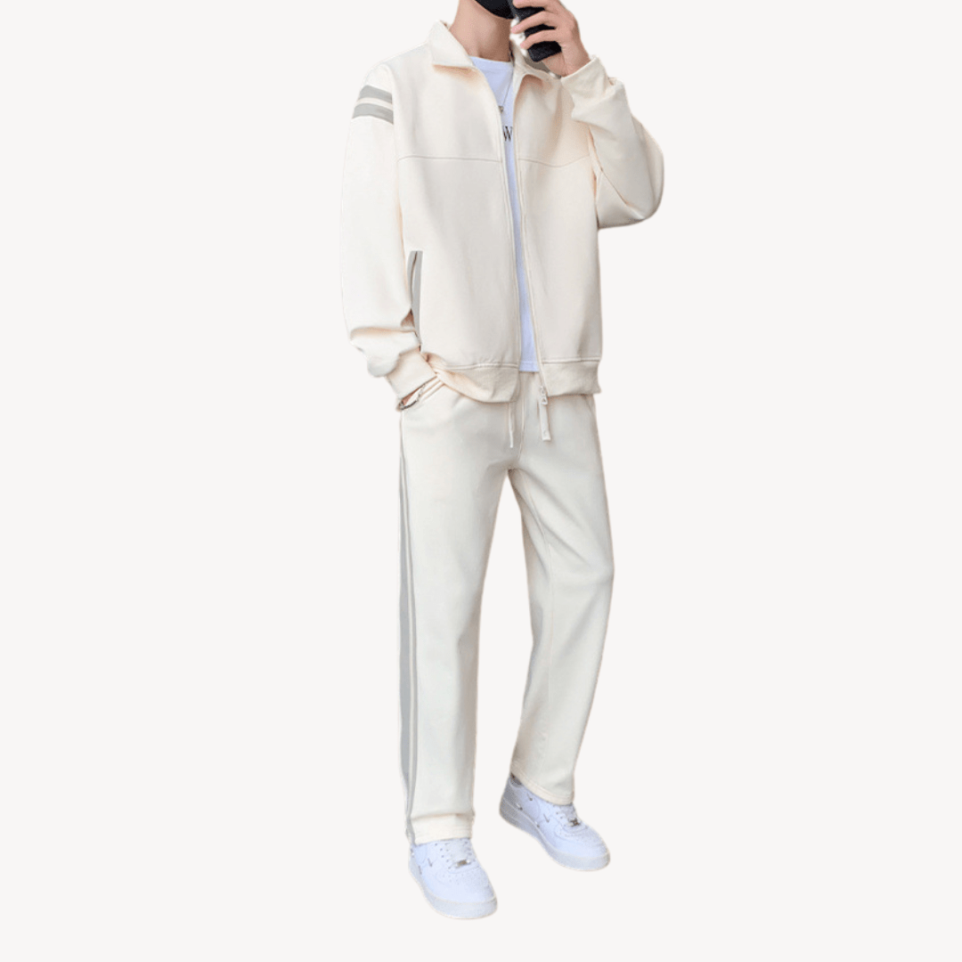 Men Winter Tracksuits With Contrast Stripe Detail | Set - Mason Luxor