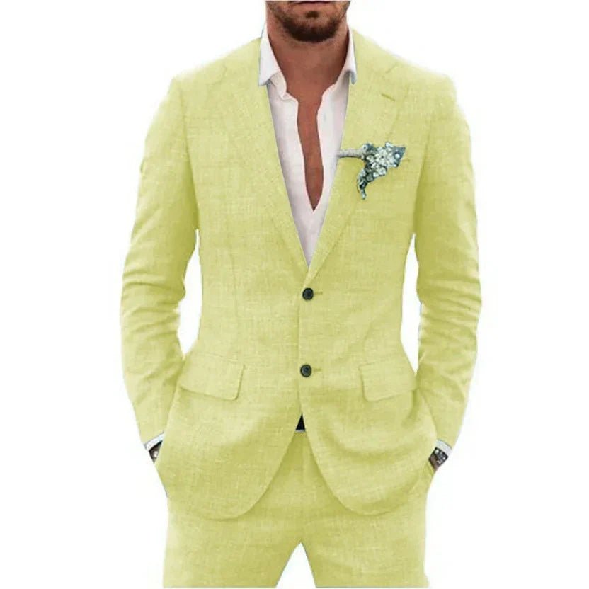 Men’s 2 - Piece Wedding Suits With Flap Pockets | Business - Mason Luxor