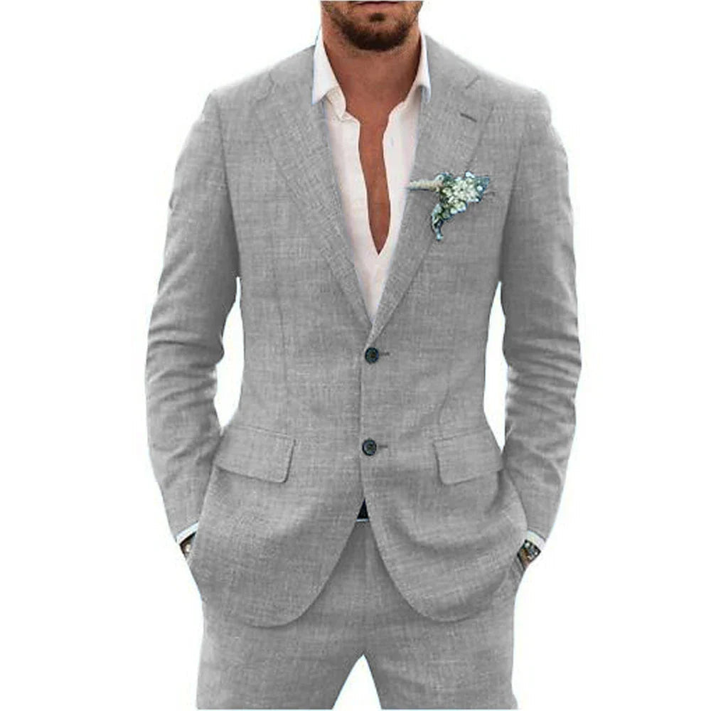 Men’s 2 - Piece Wedding Suits With Flap Pockets | Business - Mason Luxor