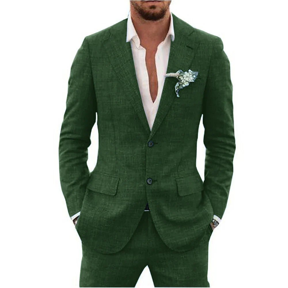 Men’s 2 - Piece Wedding Suits With Flap Pockets | Business - Mason Luxor