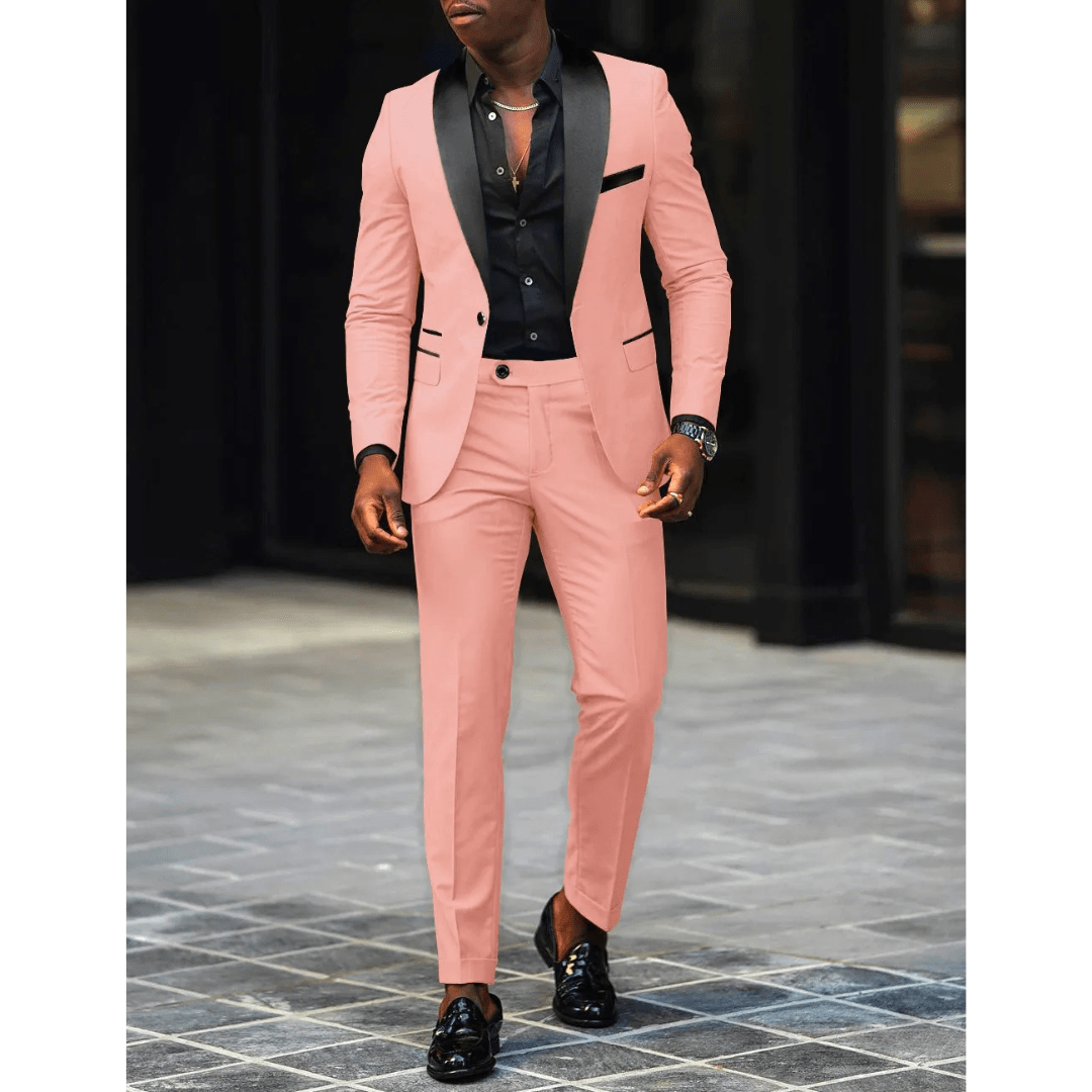 Men’s 2 - Piece Wedding Suits With Shawl Lapel Design | Tailored - Mason Luxor