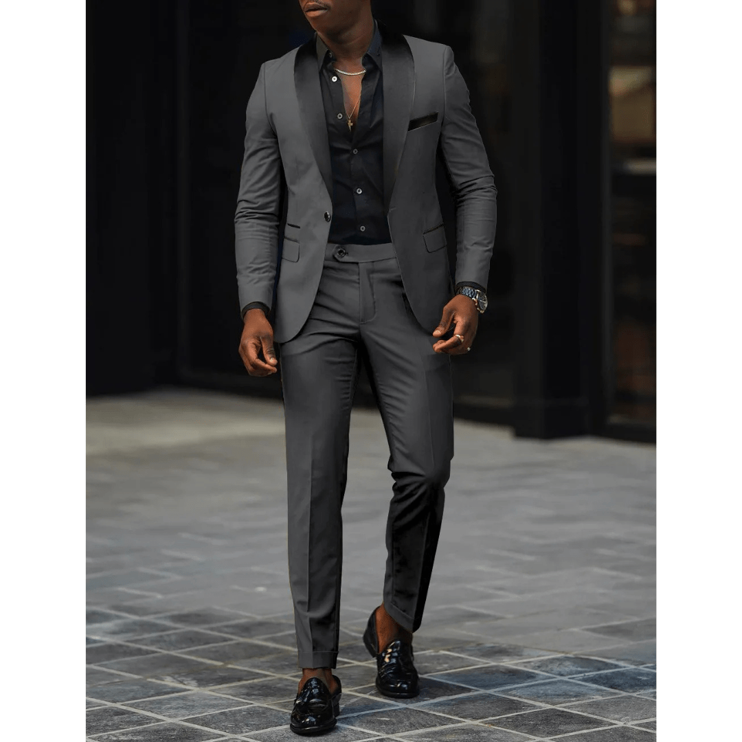 Men’s 2 - Piece Wedding Suits With Shawl Lapel Design | Tailored - Mason Luxor