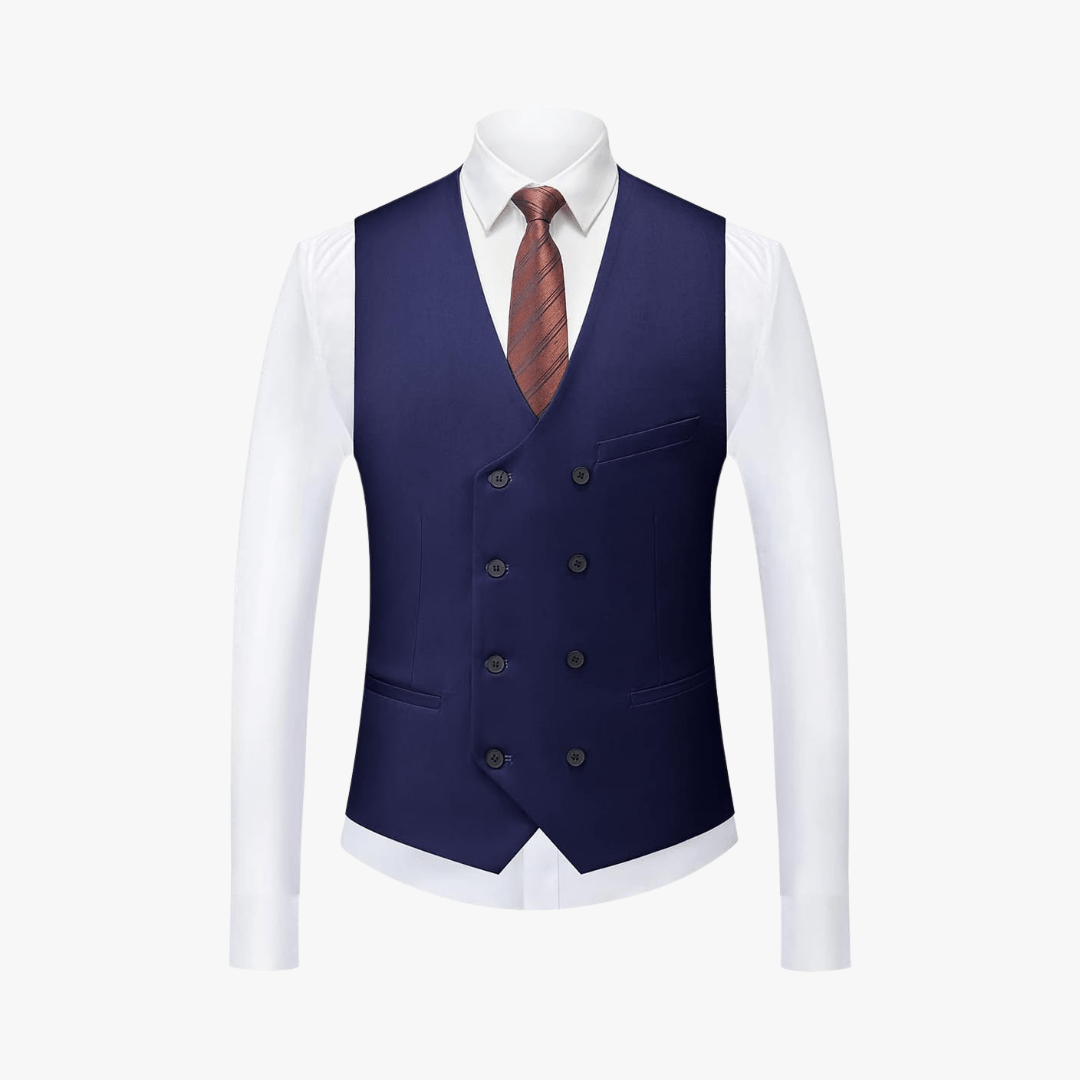 Men's 3 Piece Slim Fit Suit – Blazer, Waistcoat, Trousers - Mason Luxor