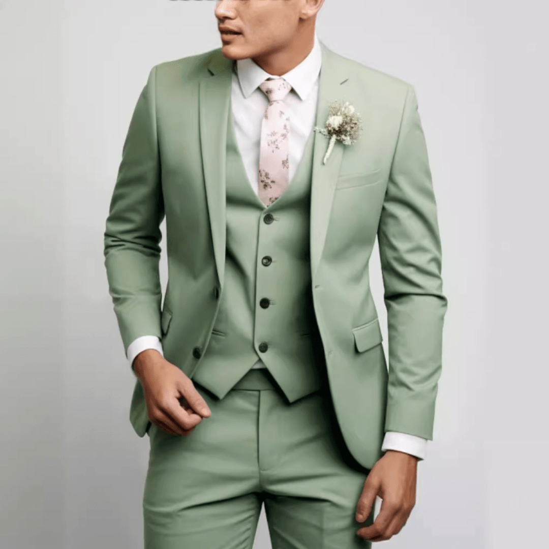 Men’s 3 - Piece Wedding Suits With Slim - Fit Design | Tailored - Mason Luxor