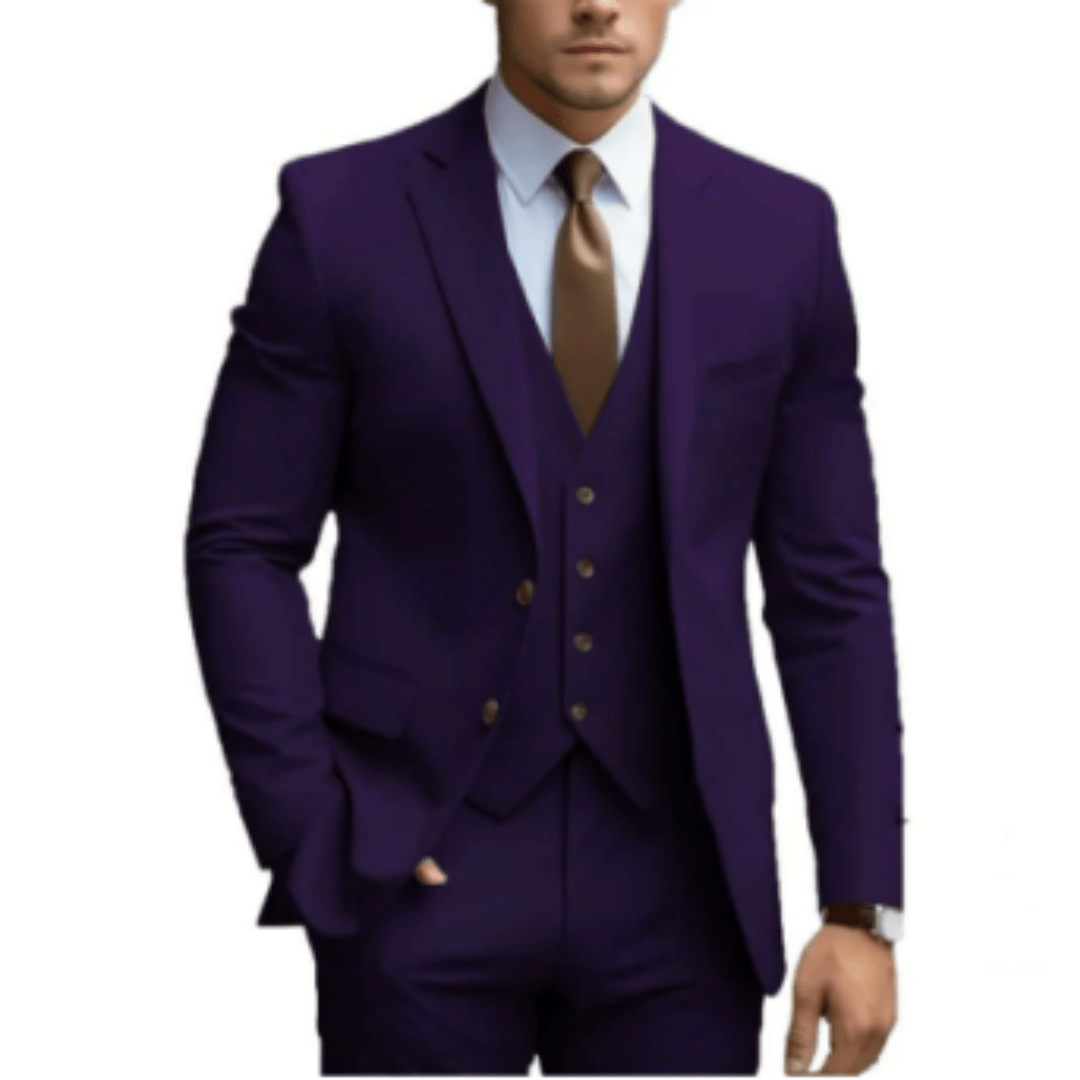 Men’s 3 - Piece Wedding Suits With Slim - Fit Design | Wedding - Mason Luxor