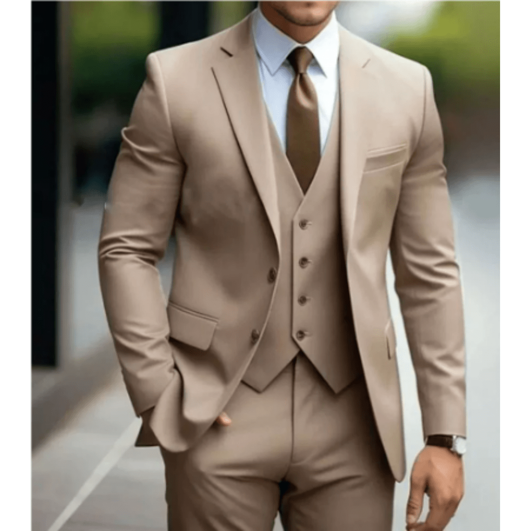 Men’s 3 - Piece Wedding Suits With Slim - Fit Design | Wedding - Mason Luxor