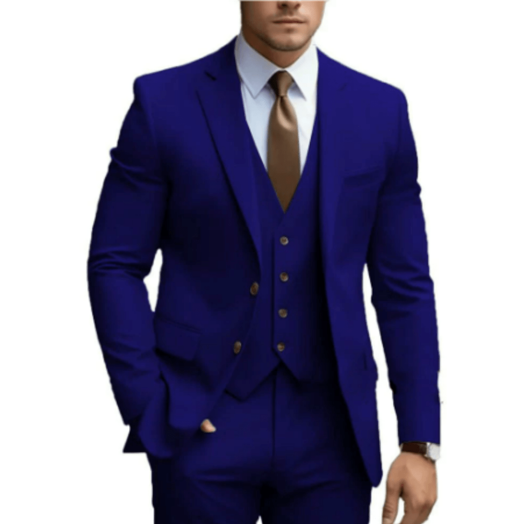 Men’s 3 - Piece Wedding Suits With Slim - Fit Design | Wedding - Mason Luxor