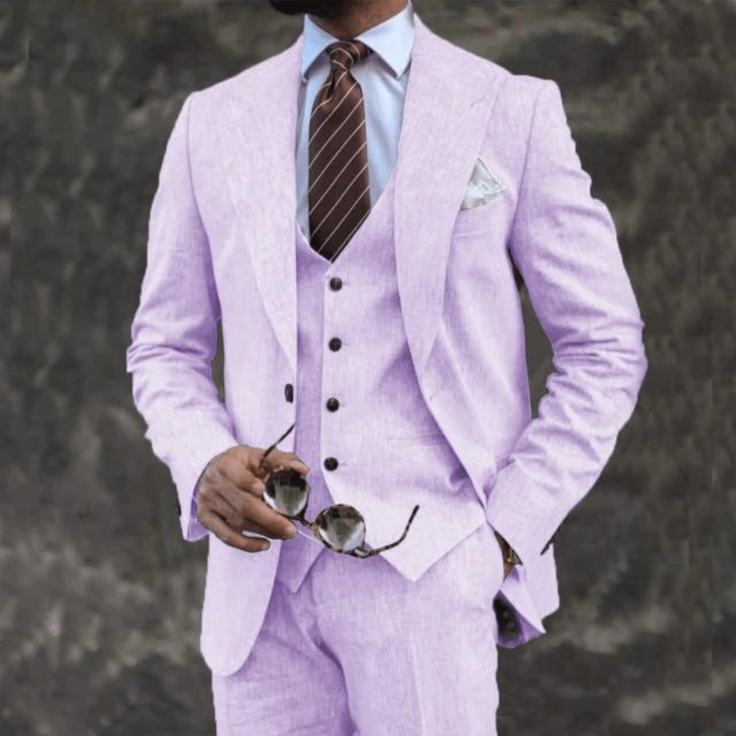 Men’s 3 - Piece Wedding Suits With Tailored Waistcoat | Business - Mason Luxor