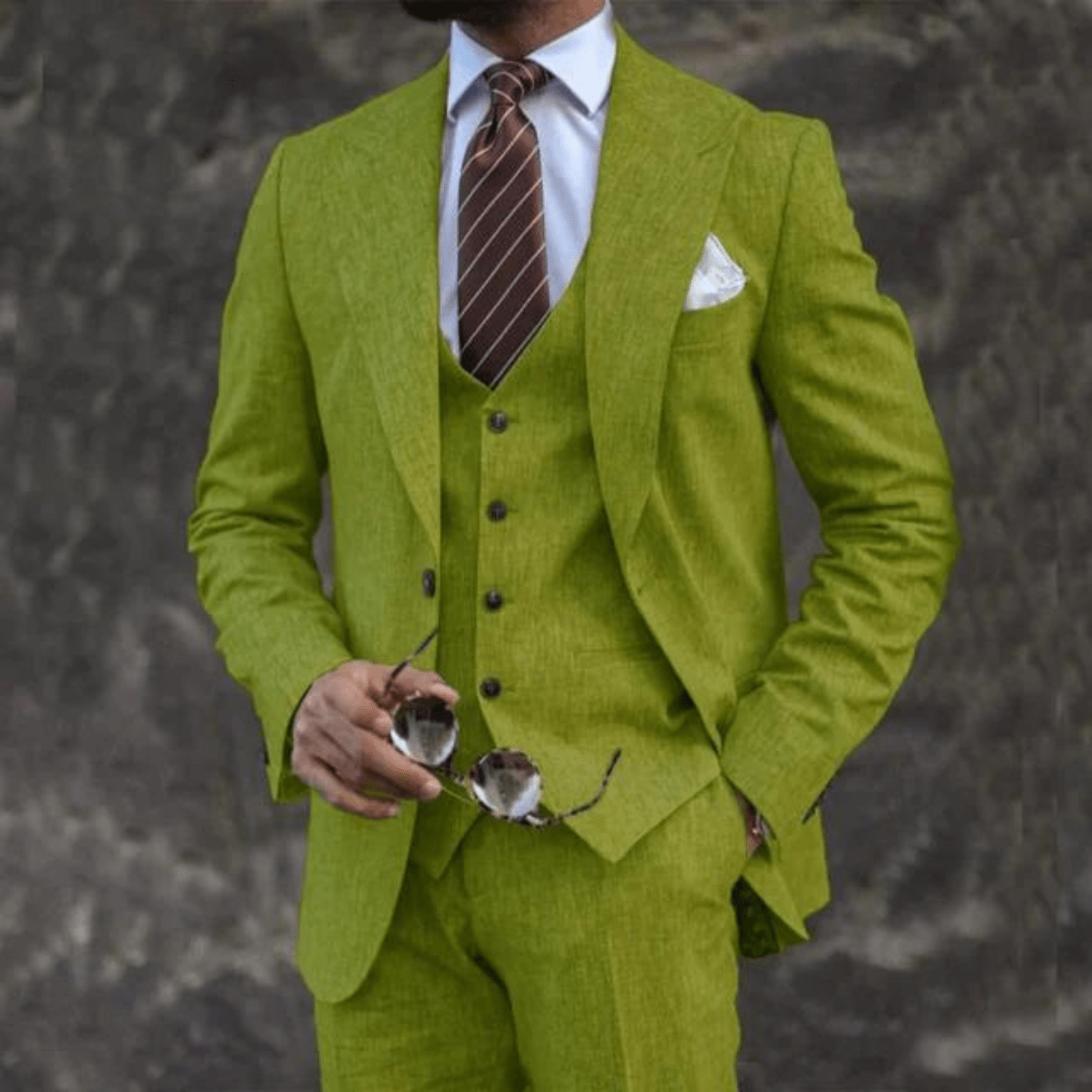 Men’s 3 - Piece Wedding Suits With Tailored Waistcoat | Business - Mason Luxor