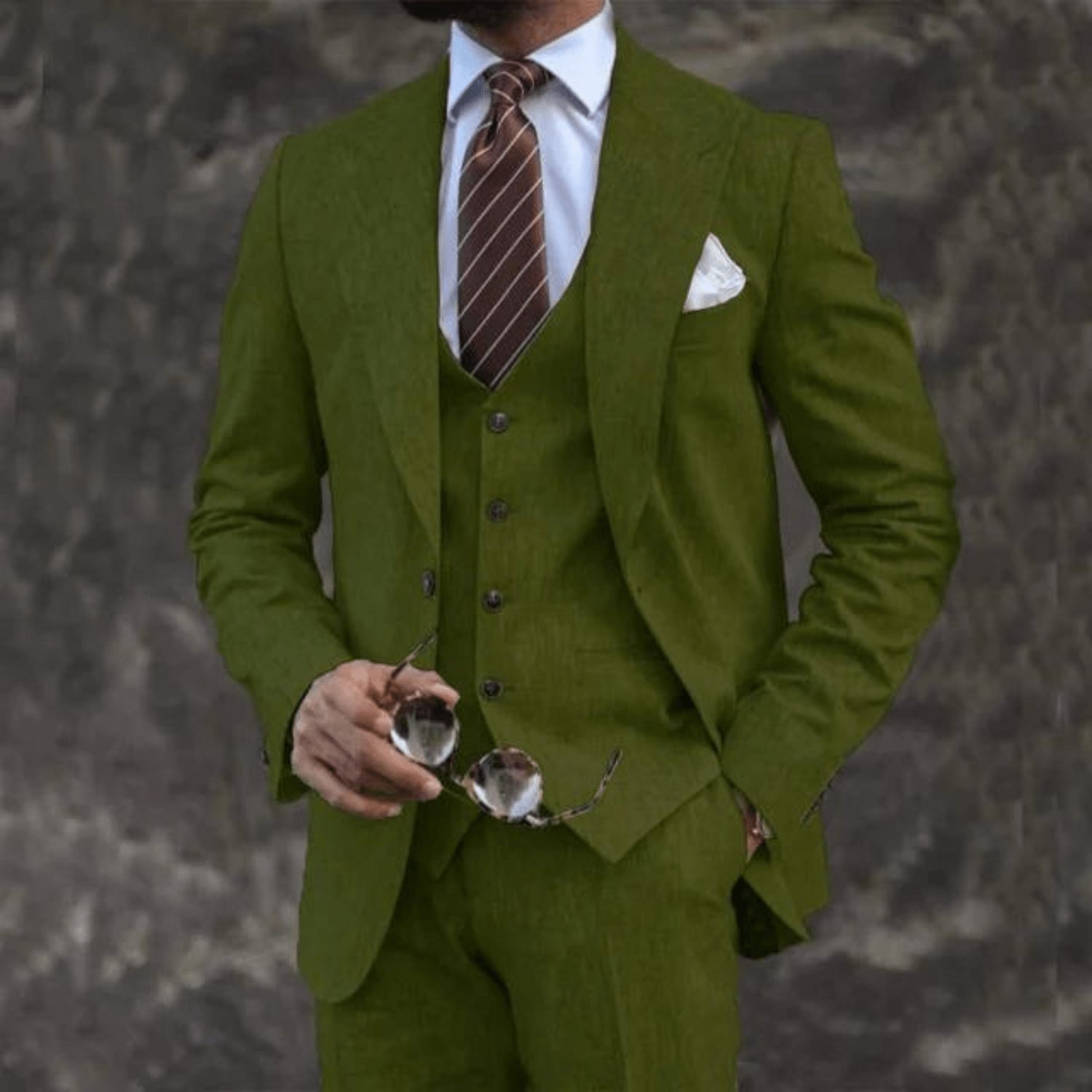 Men’s 3 - Piece Wedding Suits With Tailored Waistcoat | Business - Mason Luxor