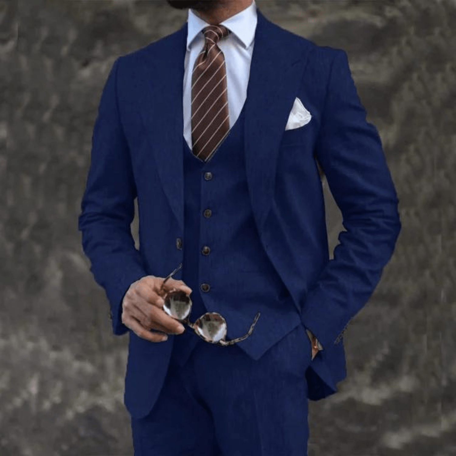 Men’s 3 - Piece Wedding Suits With Tailored Waistcoat | Business - Mason Luxor