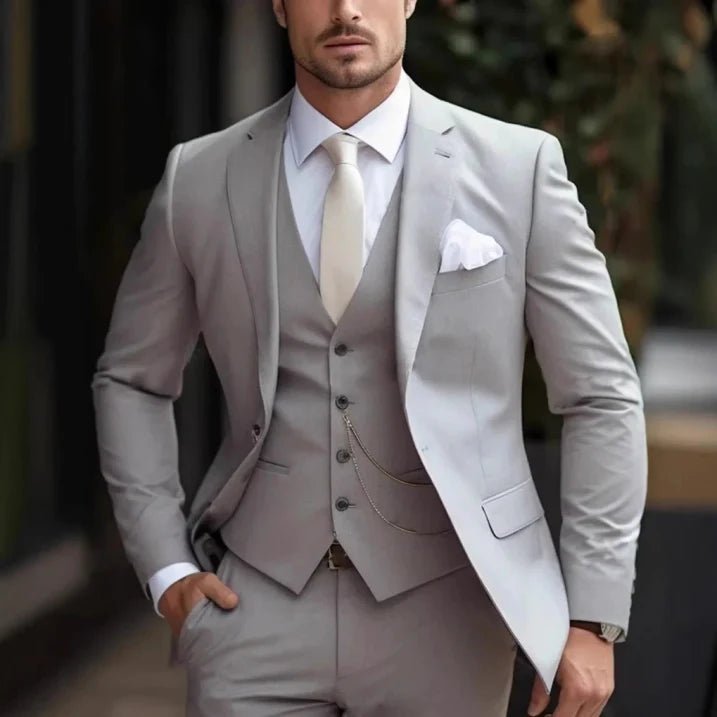 Men’s 3 - Piece Wedding Suits With Waistcoat | Tailored - Mason Luxor