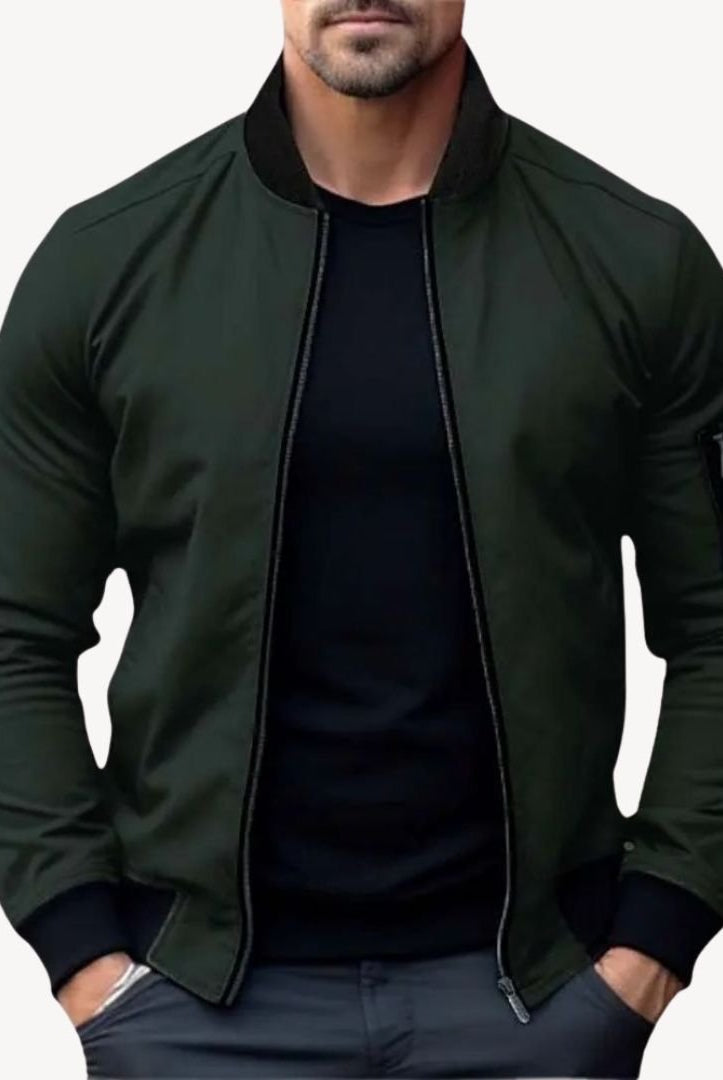 Men’s Bomber Jacket With Zip Pocket | Winter - Mason Luxor
