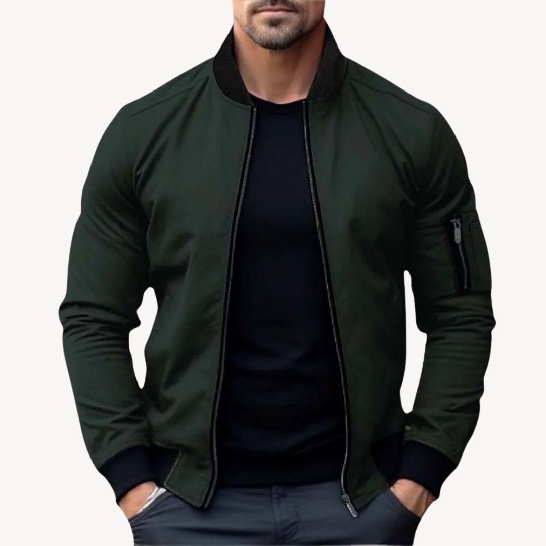 Men’s Bomber Jacket With Zip Pocket | Winter - Mason Luxor