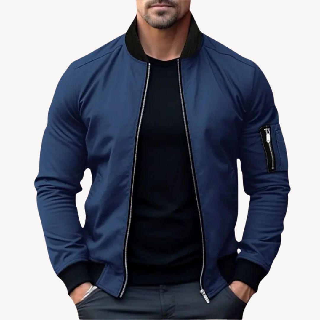 Men’s Bomber Jacket With Zip Pocket | Winter - Mason Luxor