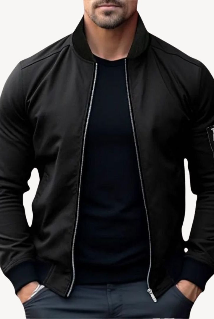 Men’s Bomber Jacket With Zip Pocket | Winter - Mason Luxor