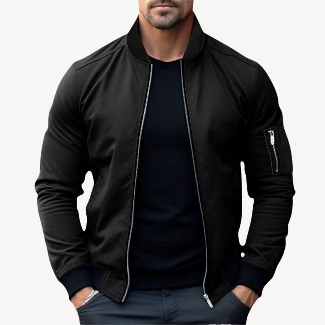 Men’s Bomber Jacket With Zip Pocket | Winter - Mason Luxor