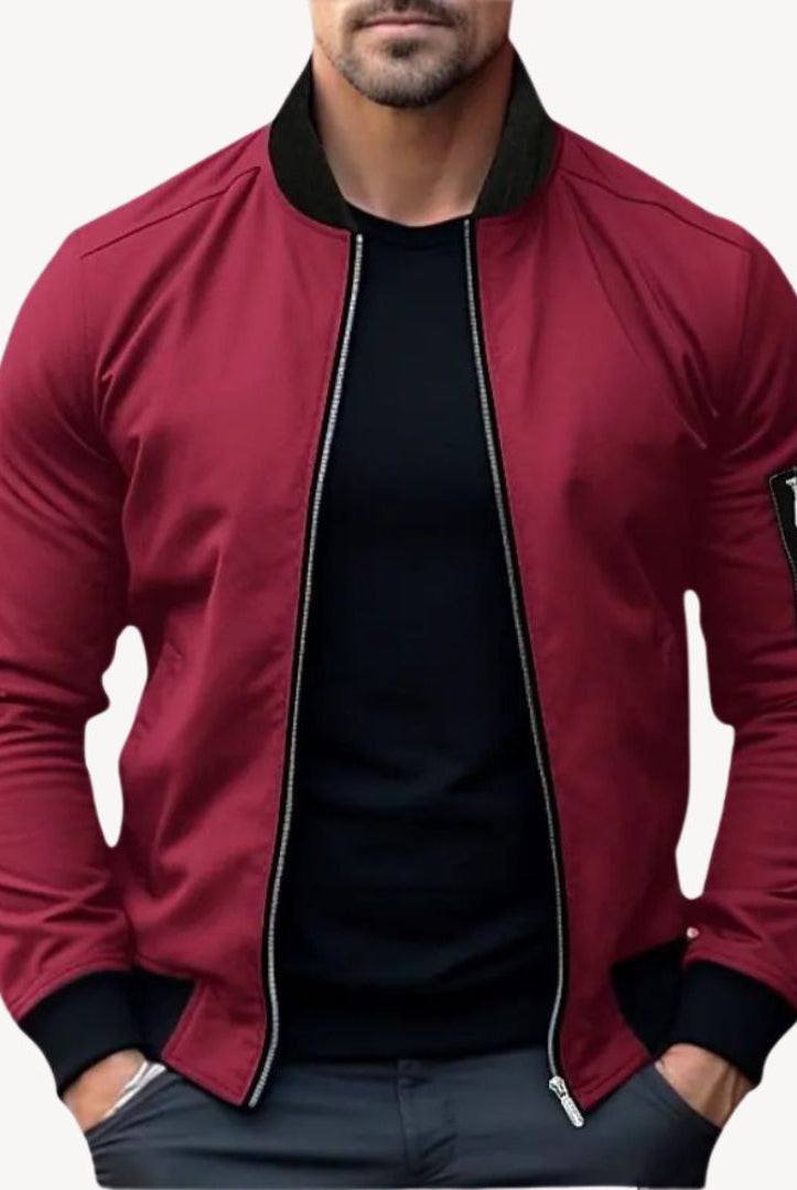 Men’s Bomber Jacket With Zip Pocket | Winter - Mason Luxor