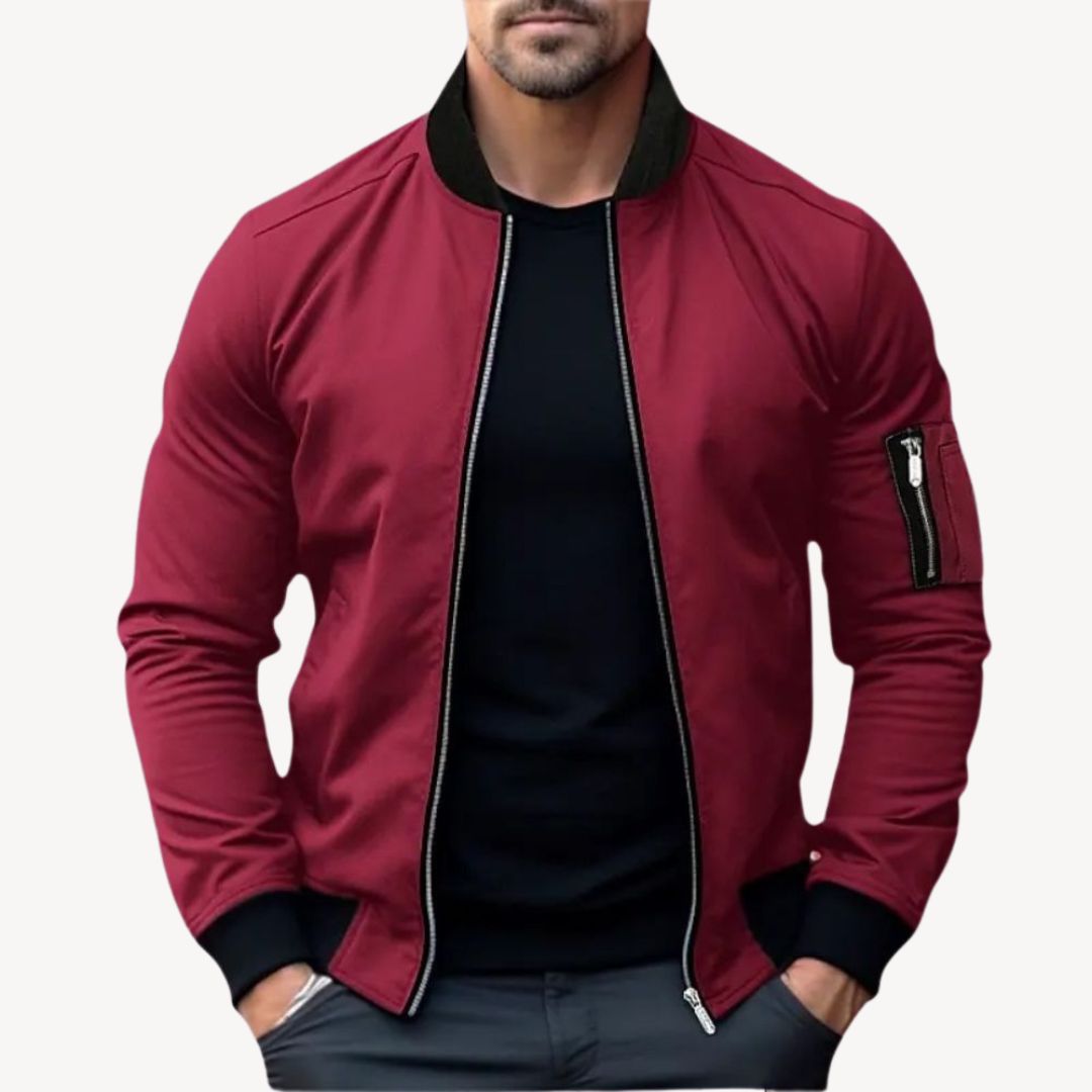 Men’s Bomber Jacket With Zip Pocket | Winter - Mason Luxor